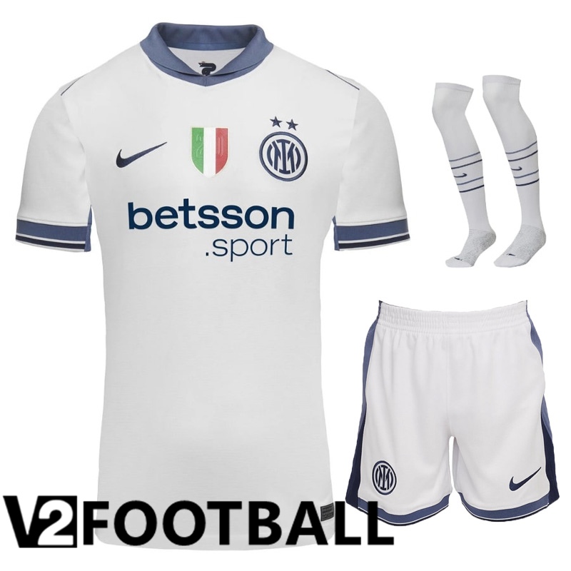 Inter Milan Away kit Soccer Shirt (Shorts + Socks) 2024/2025