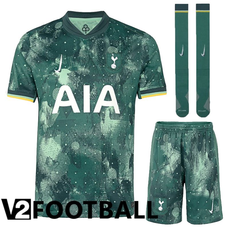 Tottenham Hotspurs Third kit Soccer Shirt (Shorts + Socks) 2024/2025