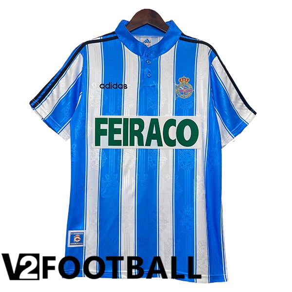 Deportivo La Coruna Retro Home Soccer Shirt 1997/1998