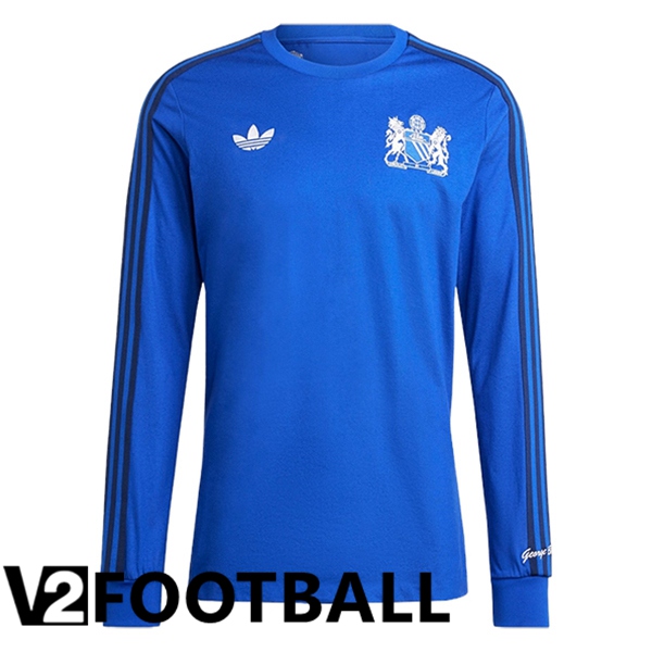 Manchester United Long sleeve Soccer Shirt Special Edition Blue 2024/2025