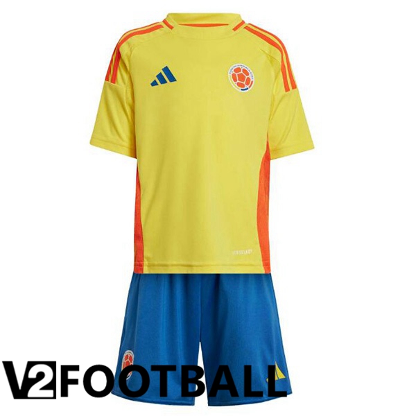 Colombia Kids Home Soccer Shirt Yellow 2024/2025