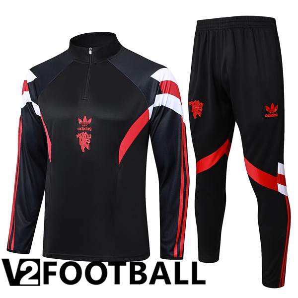 Manchester United kit Training Tracksuit Black 2024/2025