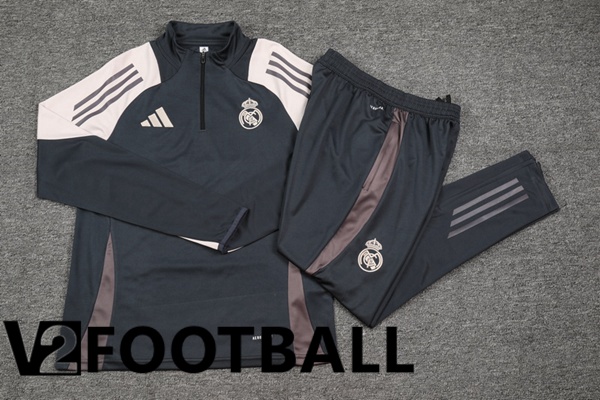 Real Madrid kit Training Tracksuit Grey 2024/2025