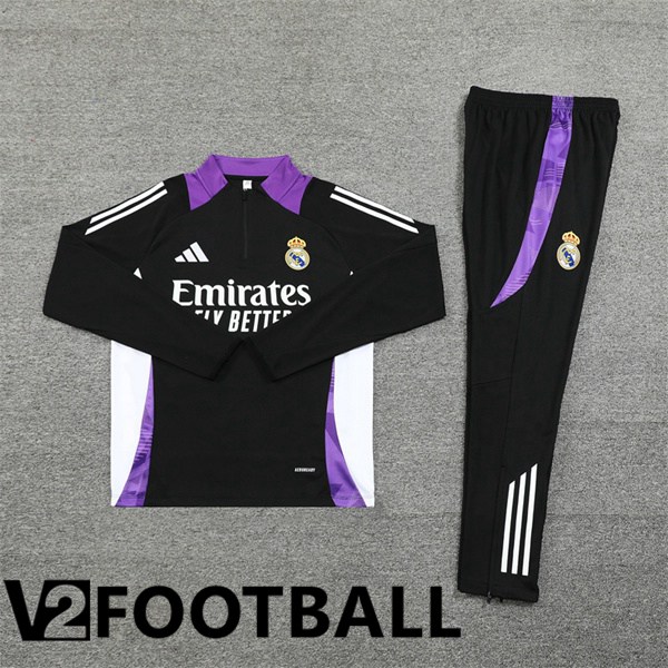 Real Madrid kit Training Tracksuit Purple Black 2024/2025