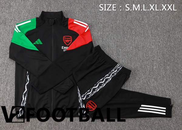 Arsenal kit Training Jacket Suit Black Red Green 2024/2025