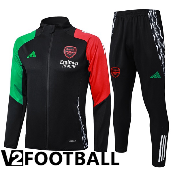 Arsenal kit Training Jacket Suit Black Red Green 2024/2025