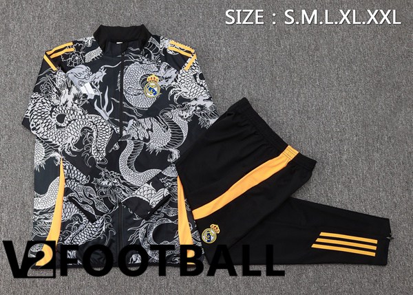 Real Madrid kit Training Jacket Suit Black 2024/2025