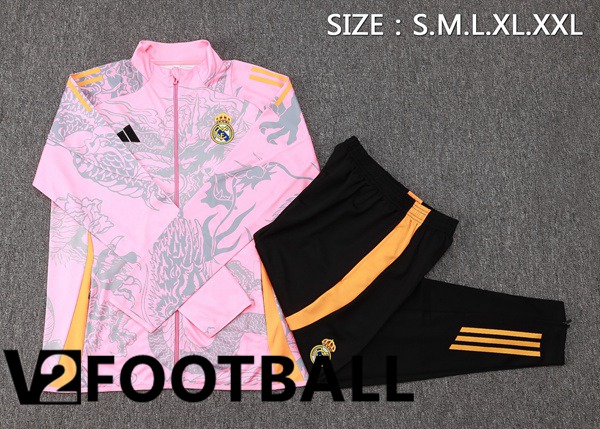 Real Madrid kit Training Jacket Suit Pink 2024/2025