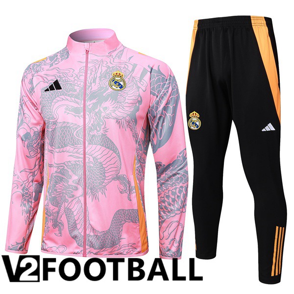 Real Madrid kit Training Jacket Suit Pink 2024/2025