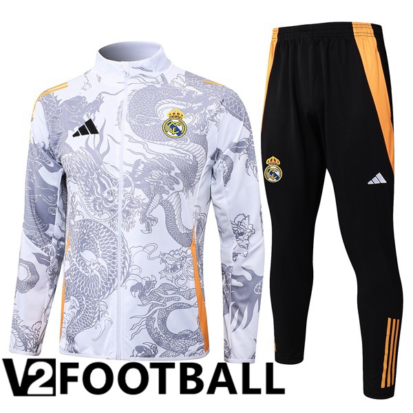 Real Madrid kit Training Jacket Suit White 2024/2025