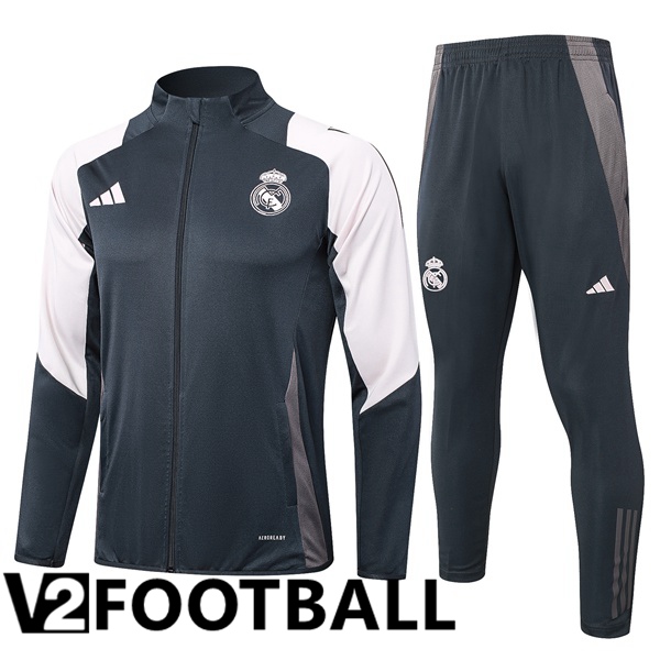 Real Madrid kit Training Jacket Suit Grey 2024/2025