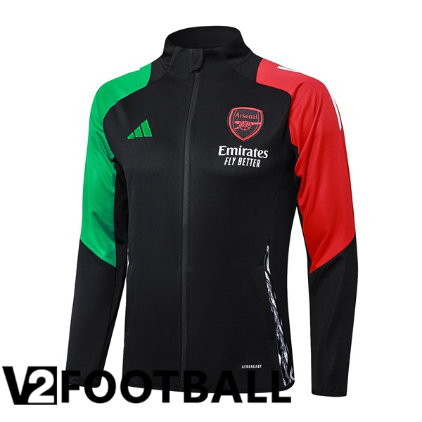 Arsenal Training Jacket Black Red Green 2024/2025