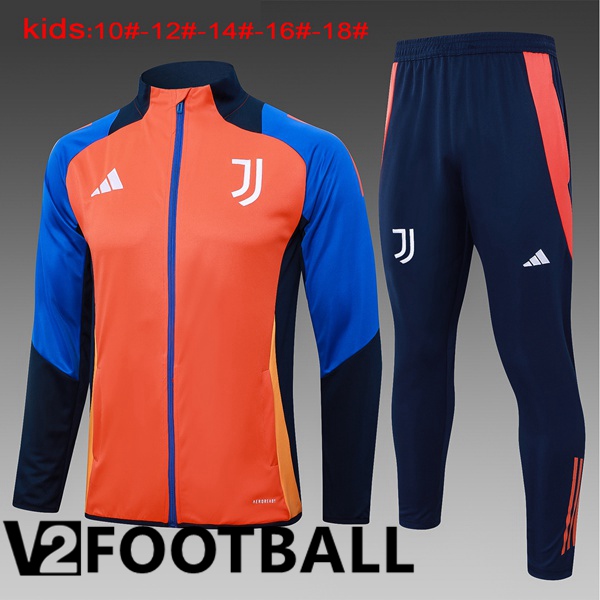 Juventus Kids kit Training Jacket Suit Orange 2024/2025