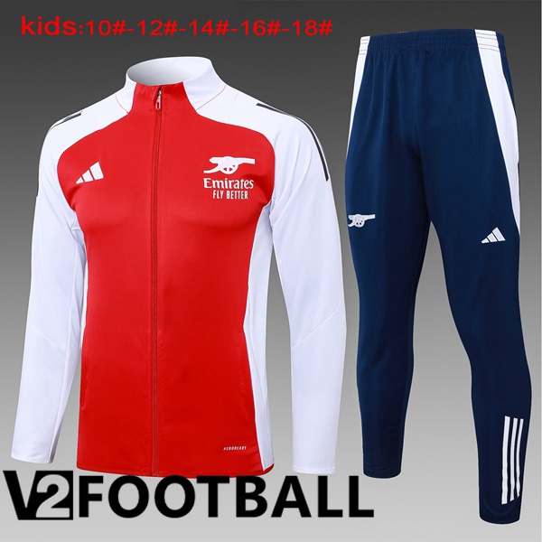 Arsenal Kids kit Training Jacket Suit Red White 2024/2025