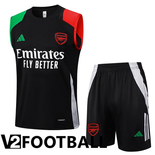 Arsenal Gilet Soccer + Shorts Black 2024/2025