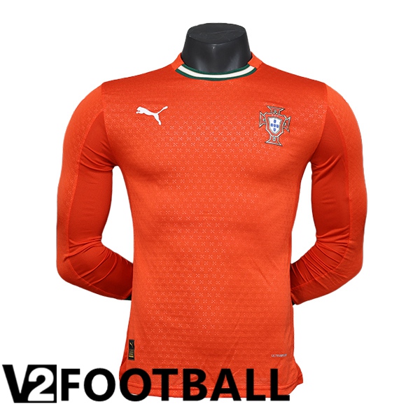 Portugal Long sleeve Home Soccer Shirt 2025/2026