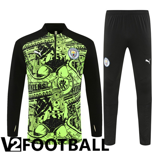 Manchester City kit Training Tracksuit Green 2024/2025