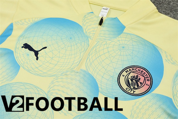 Manchester City kit Training Tracksuit Yellow 2024/2025