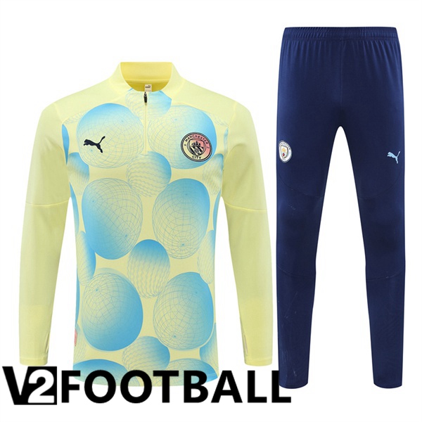 Manchester City kit Training Tracksuit Yellow 2024/2025