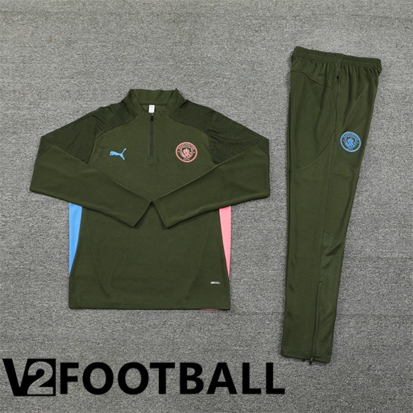 Manchester City kit Training Tracksuit Green 2024/2025