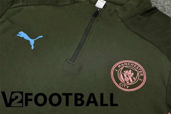 Manchester City kit Training Tracksuit Green 2024/2025