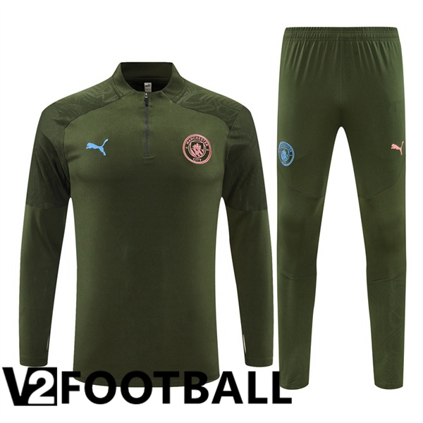 Manchester City kit Training Tracksuit Green 2024/2025