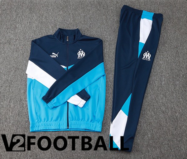 Marseille OM kit Training Jacket Suit Blue Royal 2024/2025