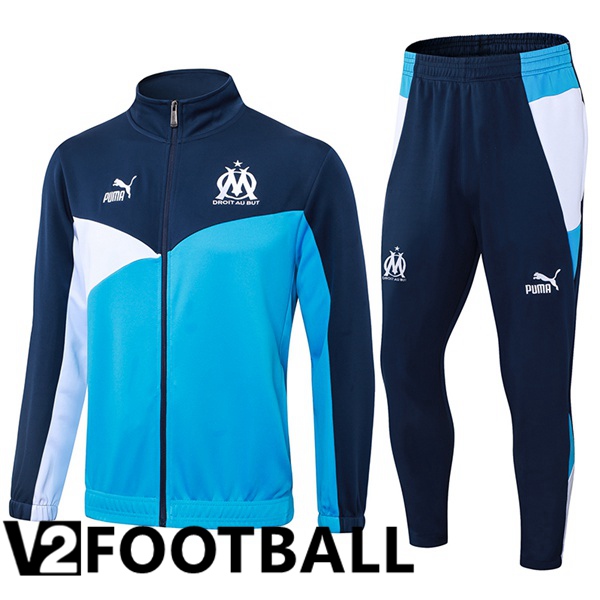 Marseille OM kit Training Jacket Suit Blue Royal 2024/2025