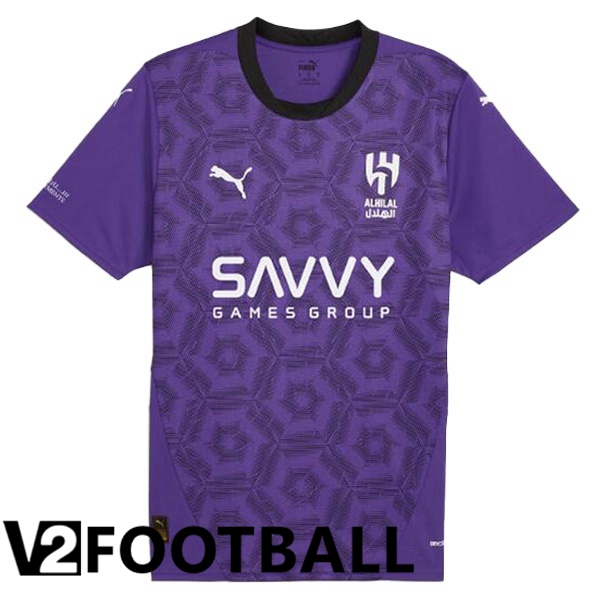 Al-Hilal FC Third Soccer Shirt Purple 2024/2025