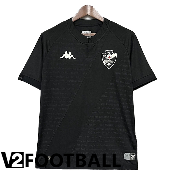 CR Vasco Da Gama Goalkeeper Soccer Shirt Black 2024/2025