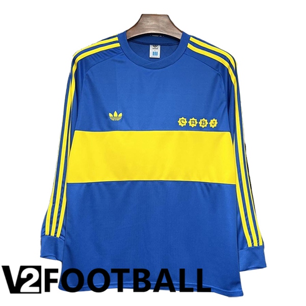 Boca Juniors Retro Home Soccer Shirt Long sleeve 1981