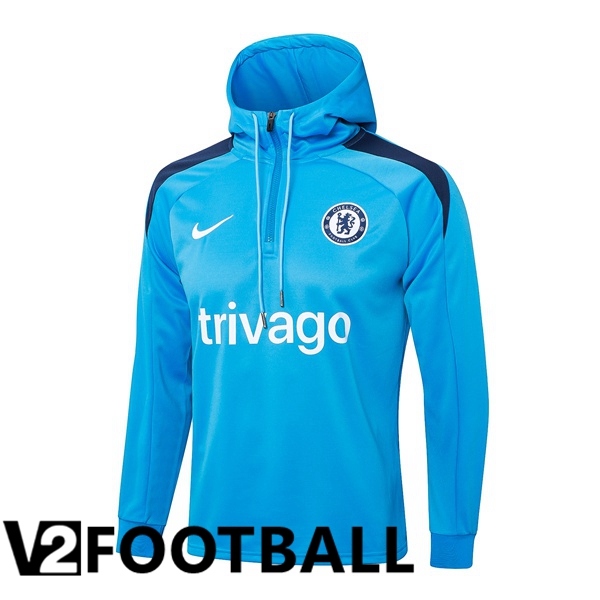 FC Chelsea Training Sweatshirt Hoodie Blue 2024/2025