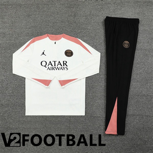 Paris PSG kit Training Tracksuit White 2024/2025