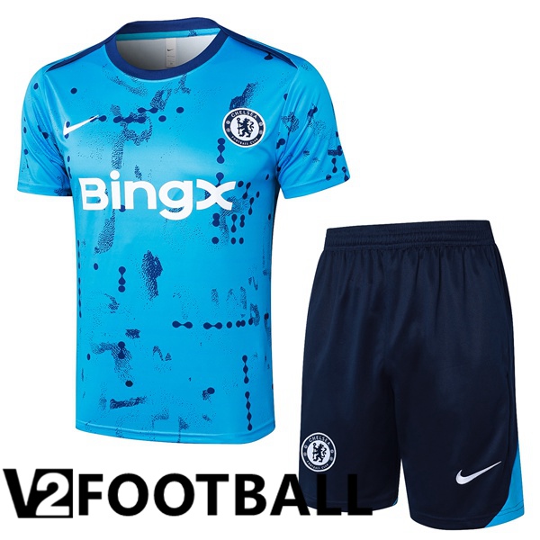 FC Chelsea kit Training T Shirt + Shorts Blue 2024/2025