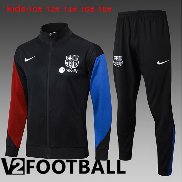 FC Barcelona Kids kit Training Jacket Suit Black 2024/2025