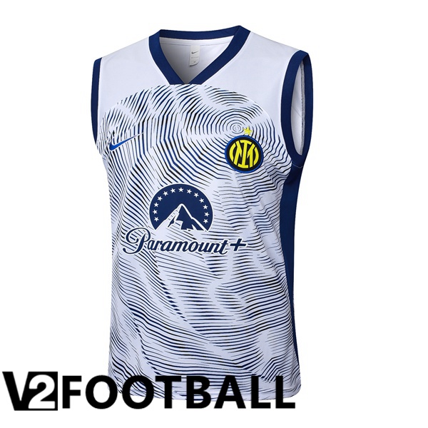 Inter Milan Gilet Soccer White 2024/2025