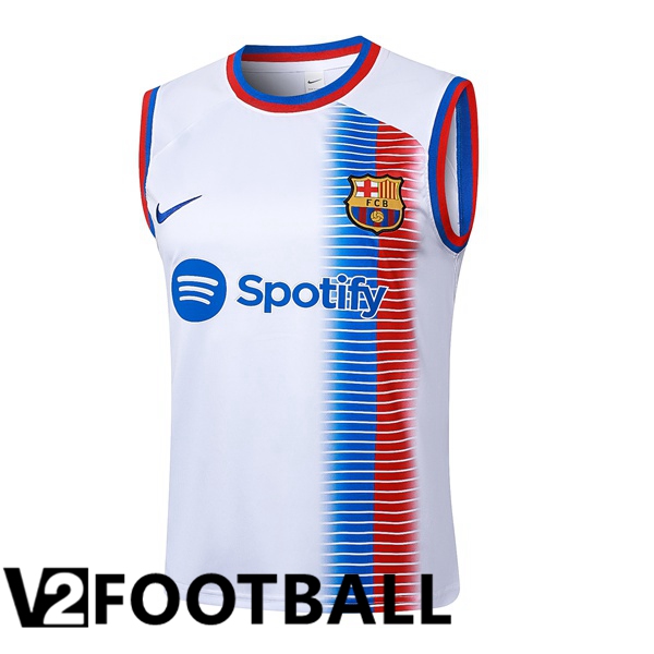 FC Barcelona Gilet Soccer White 2024/2025