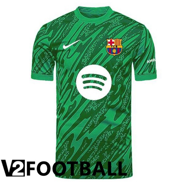 FC Barcelona Goalkeeper Soccer Shirt Green 2024/2025