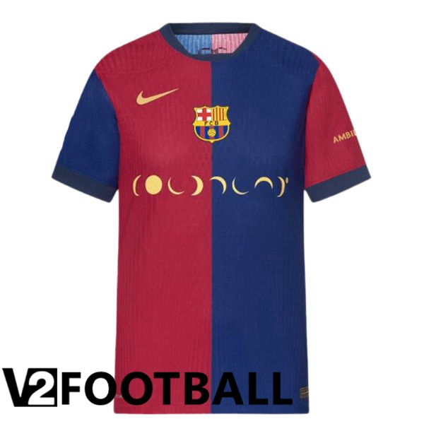 FC Barcelona Home Soccer Shirt COLDPLAY Blue Red 2024/2025