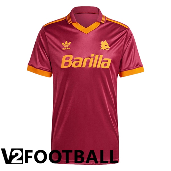 AS Rome Retro Home Soccer Shirt 1993