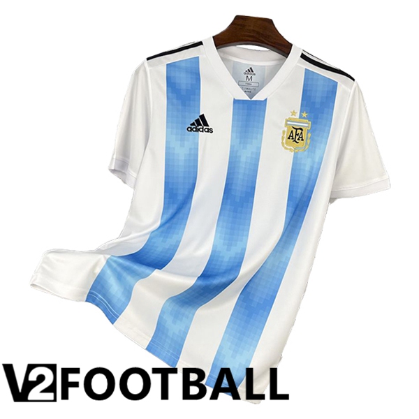 Argentina Retro Home Soccer Shirt 2018