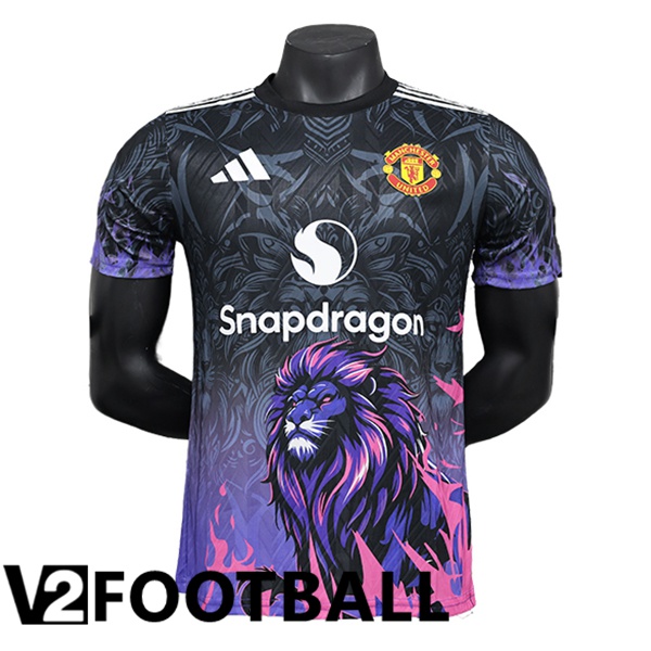 Manchester United Soccer Shirt Special Edition Black/Purple 2024/2025