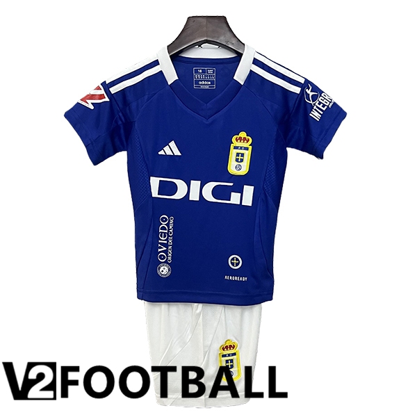 Real Oviedo Kids Home Soccer Shirt 2024/2025