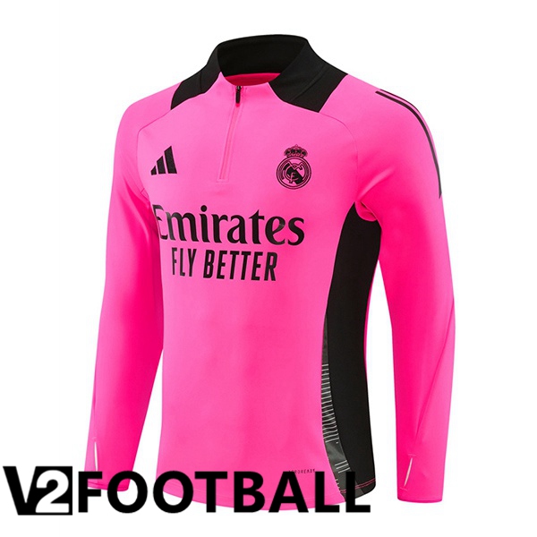 Real Madrid Training Sweatshirt Pink 2024/2025