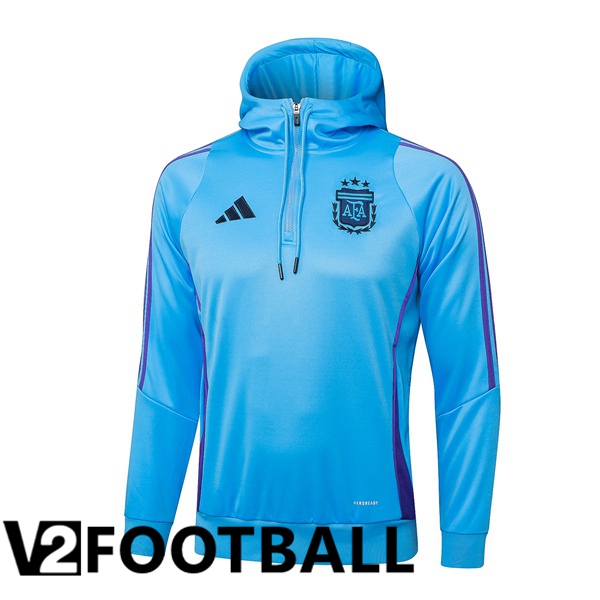 Argentina Training Sweatshirt Hoodie Blue 2024/2025