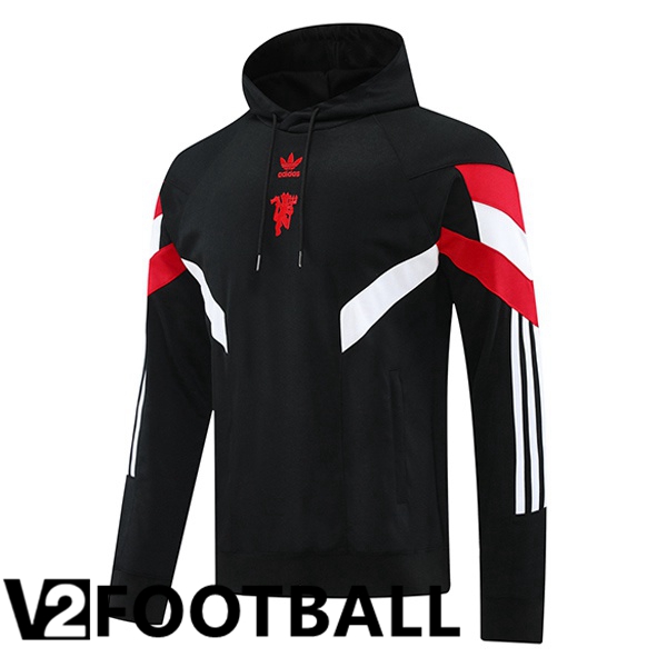 Manchester United Training Sweatshirt Hoodie Black 2024/2025