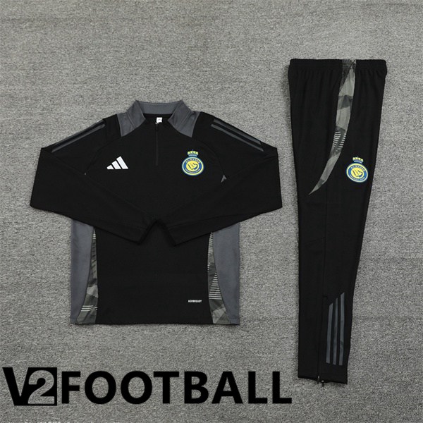 Al-Nassr FC kit Training Tracksuit Black 2024/2025