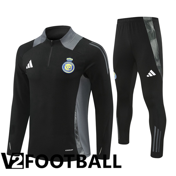 Al-Nassr FC kit Training Tracksuit Black 2024/2025