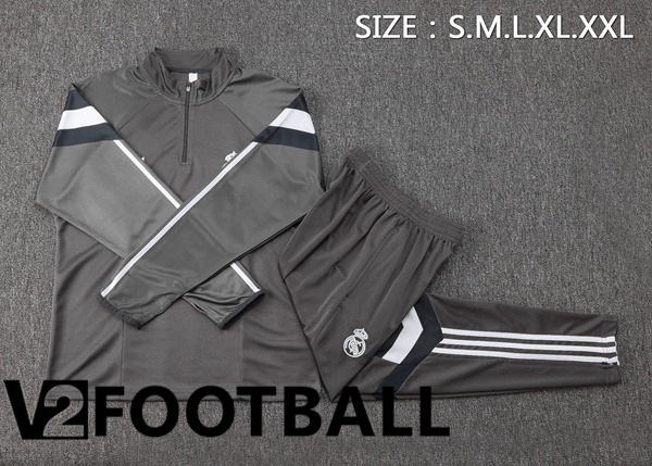 Real Madrid kit Training Tracksuit Grey 2024/2025