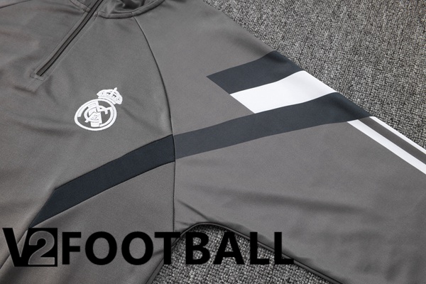 Real Madrid kit Training Tracksuit Grey 2024/2025